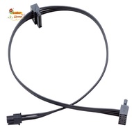 2Pcs Mini 4Pin to Dual 15Pin  HDD Power Cable Mini 4P to Serial SSD Dual HDD Power Cable, 45cm/17.7I