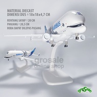 REPLIKA DIECAST AIRBUS BELUGA XL A330-700L WHITE WHALE MINIATURE VAY REPLICA COLLECTION OF WHALE PLA