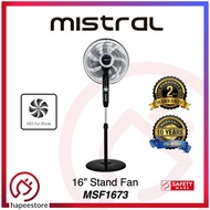 Mistral 16 Inch Stand Fan I MSF1673 I 3 Speed Selection I 7 ABS Fan Blade I 2 Years Warranty