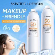 SKINTIFIC All Day Light Sunscreen Mist SPF50+ PA++++ Double Antioxidant Sunscreen Spray Physical UV 