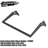 For BMW R1200GS R1250GS LC Adventure R 1200 1250 GS ADV 12MM GPS Phone Navigation Bracket Carbon Fib