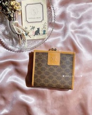 現貨🤍Celine Vintage Triomphe Wallet 棕花凱旋門錢包/中古銀包/中古袋/日本中古/經典老花/名牌/Monogram