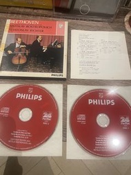 Philips 24 bit CD: Beethoven Piano & Cello Sonatas Richter Rostropovich 日本初期紙盒版本2 CD