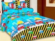 Bedcover set motif Tayo Katun lembut 90x200 100x200 120x200 140x200 160x200 180x200 200x200 Lengkap dengan sprei