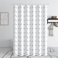Bath Curtain for Home Decor Waterproof Shower Curtain with Hooks Bathroom Curtain Bathroom Decor