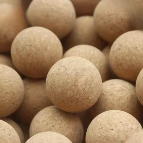 36mm Wooden Cork Foosball Balls, Plastic Table Football Accessories, Soft Replacement Balls for Indo