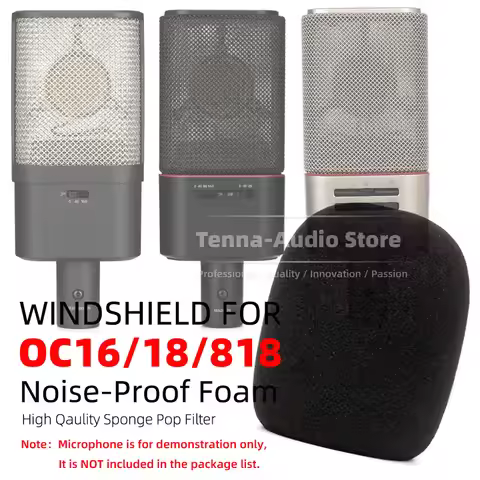 Kheising Windscreen Compatible With AUSTRIAN AUDIO OC16 OC18 OC818 OC 16 18 818 Foam Pop Shield Filt