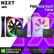 NZXT F140 RGB DUO Twin Pack Fan | 2 x 140mm PWM with RGB Controller
