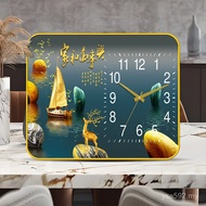 Table Clock Light Luxury Desktop Placement Pendulum Clock Atmospheric Clock Clock Simple Ornaments H