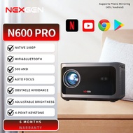 (READY STOCK) NexGen N600 Pro Smart Projector 1080P Full HD | Android 13 | 500 ANSI | Auto Focus | D