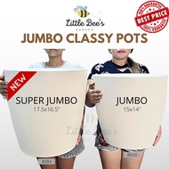 Super Jumbo Classy Minimalist Yayamanin Pots | White | Black | Pearlwave Pots | Super Big Pot | Timba