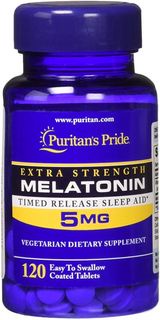 Puritan's Pride Melatonin褪黑激素 5毫克,幫助睡眠,120粒