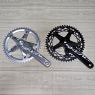 Skeace Fixie Crank 165mm Crankset 144BCD 48T 49T Fixed Gear Bike Square Type BB