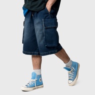 Noforty Project Jort Cargo Short Denim Pants Karys Blue Seluar Pendek Lelaki Seluar Pendek Cargo Sho