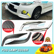 Perodua Myvi SE 2 2008 - 2010 Foglamp Fog lamp Cover Carbon fiber Chrome
