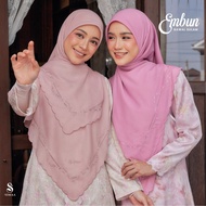 [BYSIMAA] BAWAL SULAM EMBUN - COTTON VOILE | MINIMAL IRON | SENANG BENTUK| SQUARE | HIJAB | BIDANG 5