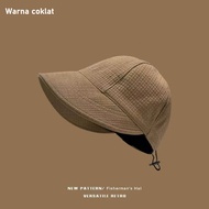 topi kebun anti panas topi umroh topi pantai wanita dewasa lebar topi cewek model terbaru 2024