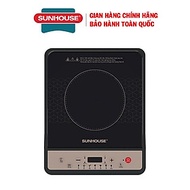Bếp từ đơn Sunhouse SHD6160, Công suất 2000W, Mặt kính ceramic siêu bền, Tặng kèm nồi lẩu, Hàng chín