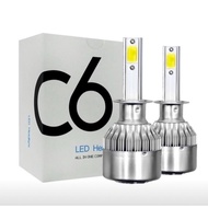C6 Headlight LED H1 H3 H4 H7 H11 9005 9006 Fog Light Bulb Fog Lamp H7 2pcs