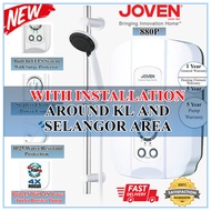 [WITH INSTALLATION] Joven Instant Water Heater With Built-In Turbo Booster Pump and Surge Protector 880 Series - 880P (Natural White)