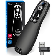 Presentation Clicker Wireless Presenter Remote for PowerPoint, Powerpoint Clicker with Volume Contro