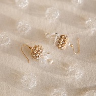 Lalique Earrings 萊儷耳飾－燕麥金