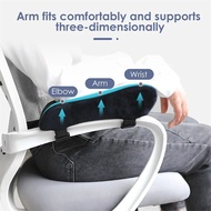 Memory Gel Armrest Pad Elbow Pillow Resilient Foam Comfortable Ergonomic Hand Rest For Office Car Game Chair Easy To Install 1PC