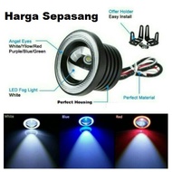 Lampu Foglamp LED 89mm 3.5 Inci 76mm 3 Inch Projector Angel Eyes Mobil Universal 76 / 89 mm Kabut Fo