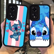 H111 Cute Stitch Case Case for OPPO A56S A77 A76 A36 A96 K10 A57 5G