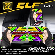 One Way Elf Truck Sticker, Elf Truck Side Window Sticker Code Tw.05