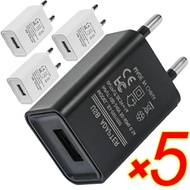 5/1Pcs Universal 5V 1A EU Plug USB Wall Phone Charger Charger Power Adapter For iPhone iPad Samsung 