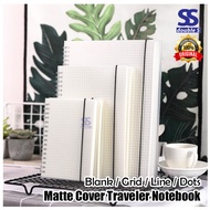 Notebook Ring White A5/A6/B5 80Sheets Grip/Line/Dot