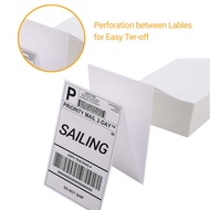500pcs Thermal printing paper Sticker label Adhesive Thermal Paper Pad A6 100x150mm