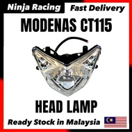 ORIGINAL MODENAS CT115 CT115S CT115 S CT115-S HEAD LAMP ASSY 23001-514-0009 FRONT HEAD LAMP LAMPU DE