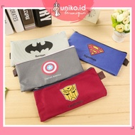 UNIKO.ID - PENCIL CASE PENCIL BOX SUPERHERO TRANSF0RMER SUPERM4N B4TMAN