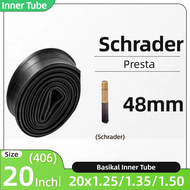 Bicycle Inner Tube – 20x1.25 / 20x1.35 / 20x1.50 Butyl Rubber Tube