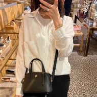 terbaru tas wanita branded tb emerson dome satchel bag - black high
