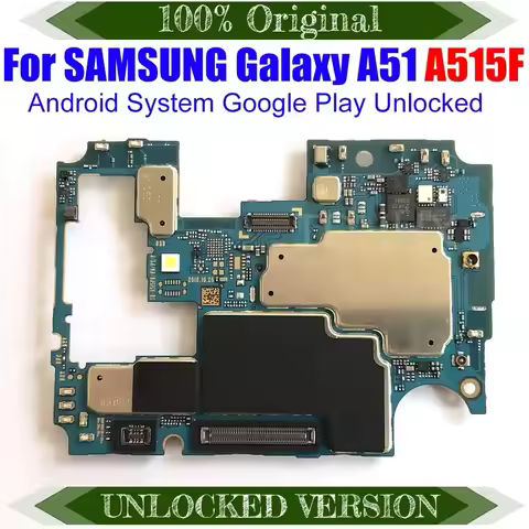 For Samsung Galaxy A51 A515F A515U Motherboard 128G Unlocked SM-A515F Logic Board with Full Chips An