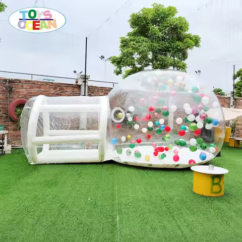 Factory Wholesale Price Kids Party Balloons Fun House Clear Dome Bubble Tent Transparent Inflatable 
