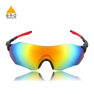 Men Cycling Glasses UV400 Outdoor Sports Windproof Eyewear Ultra Light No Frame MTB Bicycle Sunglass