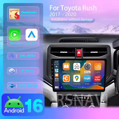 Android 16 For Toyota Rush 2017 - 2020 Carplay Auto BT Multimedia Player Autoradio Stereo Car Radio