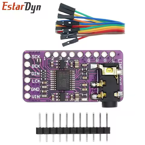 Estardyn PCM5102A I2S DAC Module pHAT Stereo Decoder 24-bit 192kHz HiFi Audio Board for Raspberry Pi