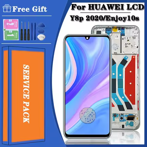 6.3" Tesded For Huawei Y8p 2020 Global / P Smart S AQM-L21 LCD Display Touch Screen Digitizer Assemb
