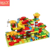 84-504PCS Marble Race Run Block Small Size Building Blocks Funnel Slide Blocks DIY Creative Bricks A