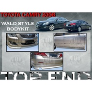 TOYOTA CAMRY XV40 ACV40 2006-2008 WALD STYLE BODYKIT BUMPER SKIRT LIP WALD FRONT SKIRT SIDE SKIRT RE