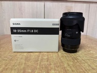 Sigma 18-35mm F1.8 DC HSM Lens for Canon