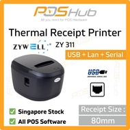 ZYWELL ZY311 80mm Thermal Receipt Printer (USB+LAN+Serial) pos system receipt printer