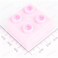 大顆粒積木 4孔中階 粉紅色5顆 樂高得寶相容 基礎顆粒 基礎塊 基礎磚 基礎件 玩具早教 美高 德寶 樂酷磚家