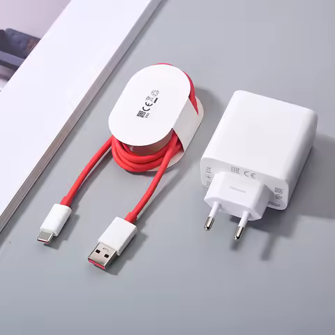 Oneplus 80W Supervooc Charger EU/US Fast Charge Adapter Usb Type C Cable for One Plus 1+ 12R 10 9 8 
