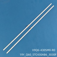 (NEW) SAMSUNG TV LED BAR 43Q60 43Q65 19Y_Q60_STC430AB6_3030 100% NEW SET OF 2 BARS 38 BALLS 3V